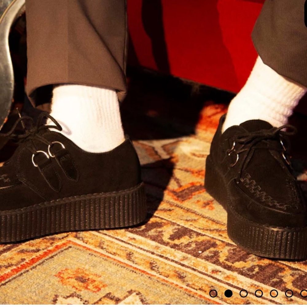 TUK suede Low Creeper Black - Picture 2 of 9